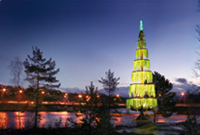 projectfoto's van kerstboom voor Kongsberg